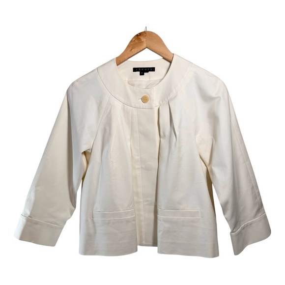 Theory Swing Blazer in Cream - Picture 1 of 5